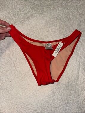 Madewell Red Bikini Bottom